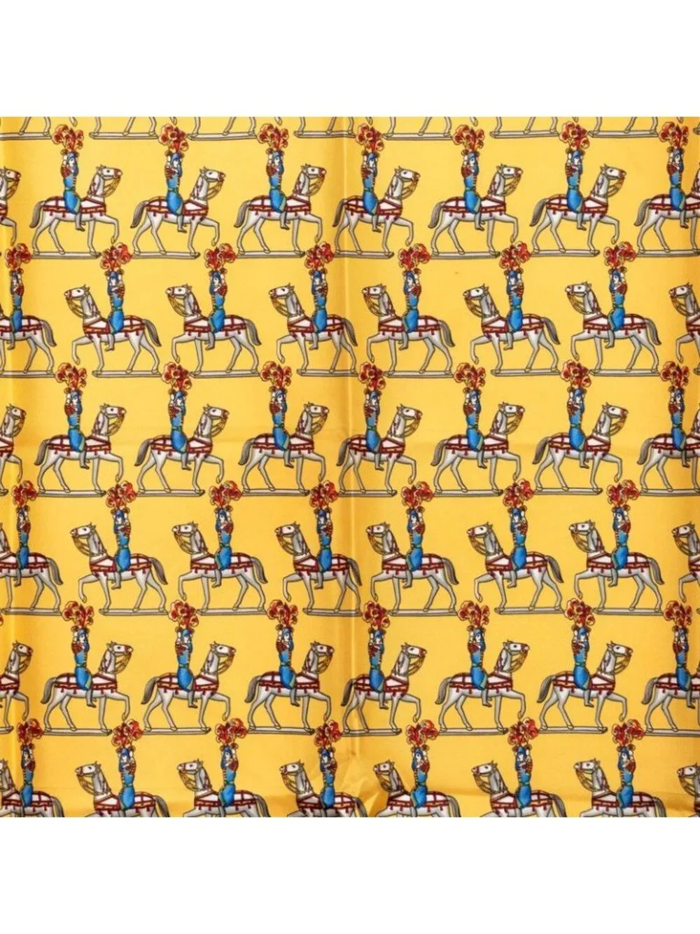 Hermes Carre 90 les Artificiers Fireworks Artist Scarf Blue Yellow Multicolor - Picture 3 of 9